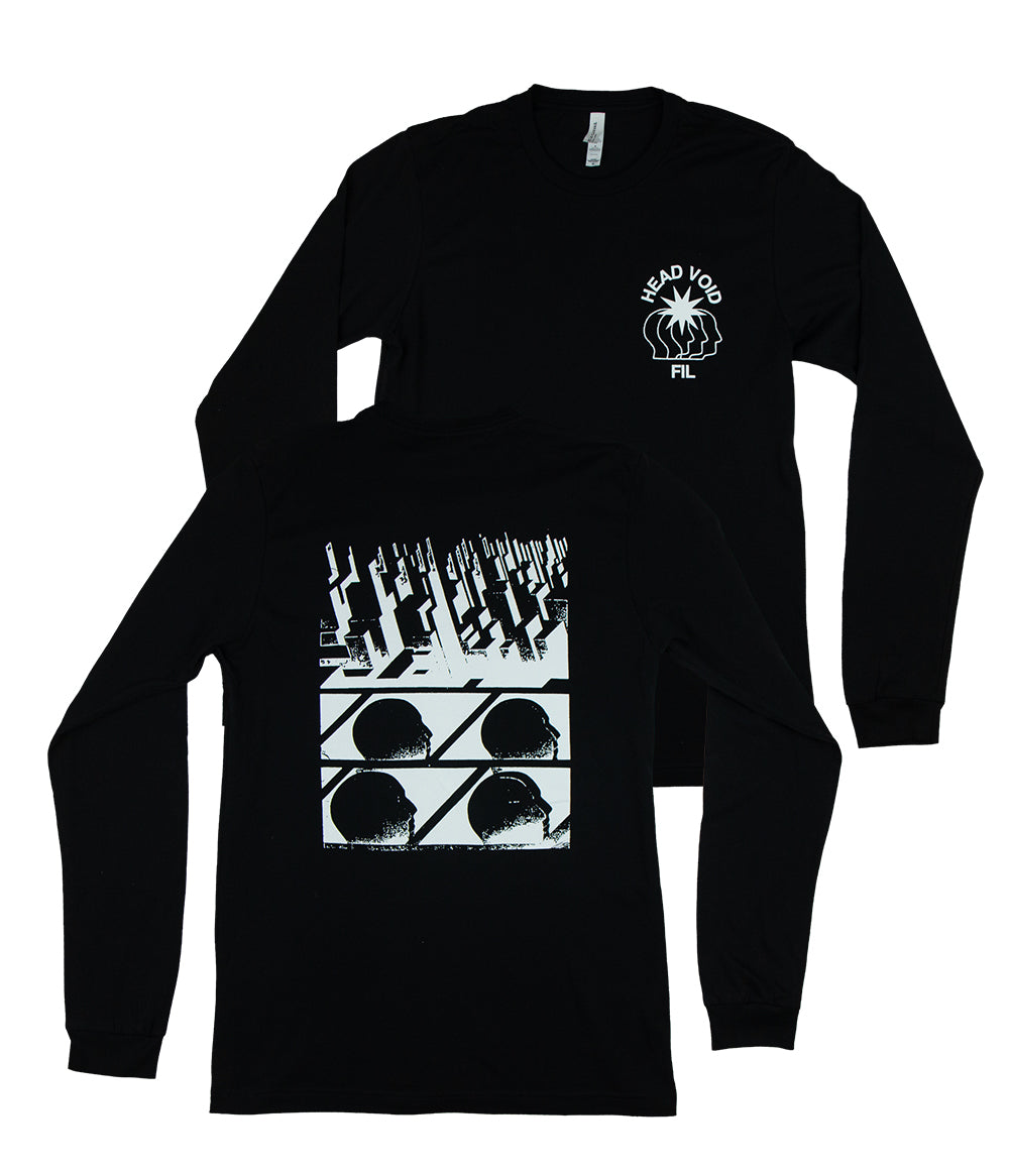 From Indian Lakes Head Void Long Sleeve Shirt (Black)