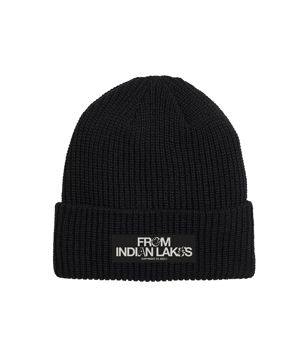 From Indian Lakes Woven Label Beanie