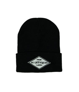 From Indian Lakes Patch Beanie (Black)